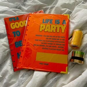 Daily Grind Planner Bundle-Life of the Party-Cover, Dividers, Discs and Tape-NEW